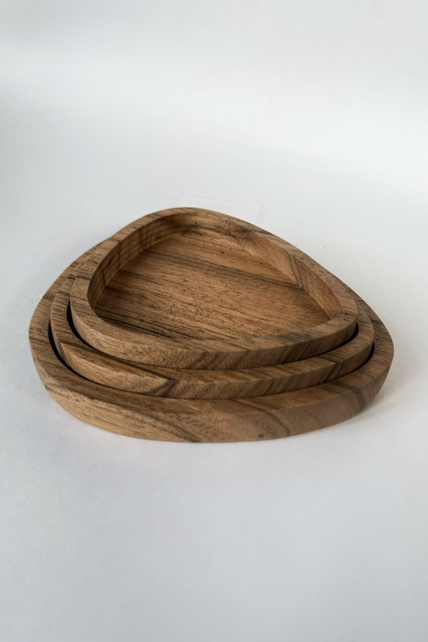 Stackable Acacia Wood Catch Trays - Cypress Creative Co